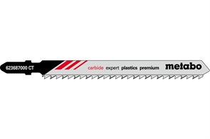 3 лобзиковые пилки, серия «expert plastics premium», 91/ 3,3 мм, Metabo, 623687000