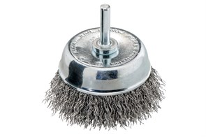 Чашечная щетка 75x0,3 мм/ 6 мм, рифленая стальная проволока, Metabo, 630552000