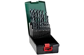 Набор сверл по металлу HSS-R, 25 предм., Metabo, 627159000