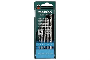 Набор сверл по металлу HSS-G, 6 предм., Metabo, 627094000