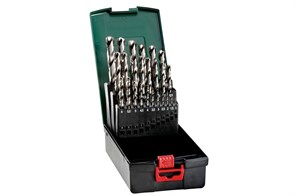 Набор сверл по металлу HSS-G, 25 предм., Metabo, 627098000