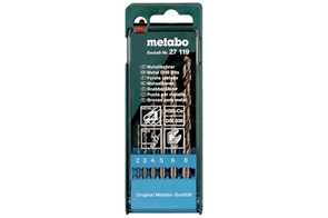 Набор сверл по металлу HSS-CO, 6 предметов, Metabo, 627119000