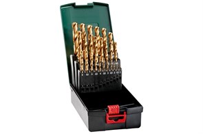 Набор сверл по металлу HSS-TiN, 25 предм., Metabo, 627191000