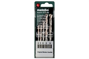 Кассета со сверлами по бетону classic, 5 предм., Metabo, 627180000