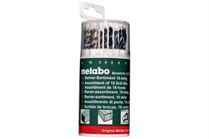 Набор сверл, 18 предм., Metabo, 627190000