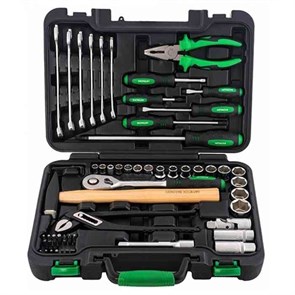 HITACHI HTC-774015, набор инструмента 1/4" и 1/2" 56 предметов