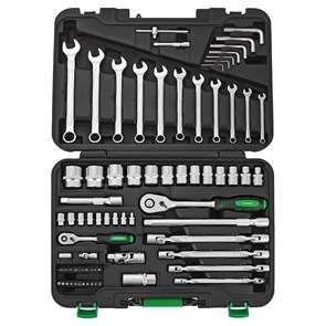 HITACHI HTC-774017, набор инструмента 1/4" и 1/2" 77 предметов