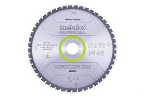 Пильное полотно «cordless cut wood — professional», 216x30 Z28 WZ 5° отрицат., Metabo, 628444000
