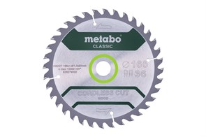 Пильное полотно «cordless cut wood — classic», 165x20 Z36 WZ 15° /B, Metabo, 628660000