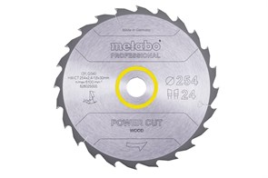 Пильное полотно «power cut wood — professional», 254x30, Z24 WZ 20°, Metabo, 628025000