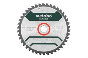 Пильное полотно «precision cut wood — classic», 165x20 Z42 WZ 5°, Metabo, 628026000