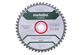 Пильное полотно «precision cut wood — classic», 254x30, Z48 WZ 5°neg., Metabo, 628061000