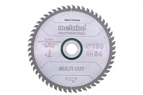 Пильное полотно «multi cut — professional», 190x30, Z56 FZ/TZ 8°, Metabo, 628077000