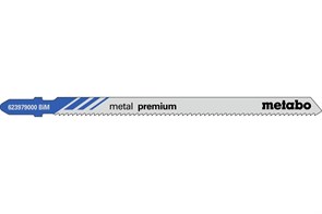 5 лобзиковых пилок, серия «metal premium», 106/ 1,8 мм, Metabo, 623979000