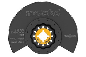 Сегментное пильное полотно, дерево/металл, BiM, O 85 мм, Metabo, 626960000