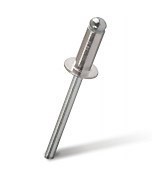 Заклепка вытяжная  алюминий/сталь открытая (AlMg 1,5%/St); 4,0 x 8,0; Борт:Стандарт; уп.50 шт.