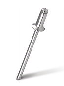 Заклепка вытяжная  алюминий/сталь открытая (AlMg 2,5%/St); 2,4 x 8,0; Борт:Потайной; уп.50 шт.