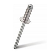 Заклепка вытяжная  алюминий/нерж.сталь открытая  (AlMg 5%/SSt); 4,8 x 16; Борт:Стандарт; уп.500 шт.