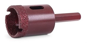 Коронка алмазная вакуумная для сверления камня D10-10W-35L-Ш8 (сухое и мокрое сверление)
