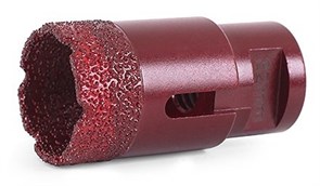 Коронка алмазная вакуумная для сверления камня D10-10W-35L-M14 (сухое и мокрое сверление)