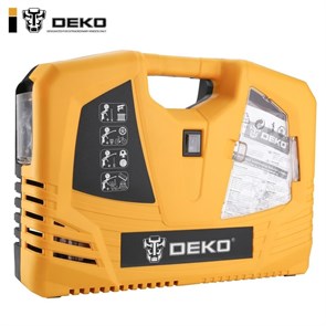 Компактный компрессор Deko 180 л/мин. с набором из 6 инструментов