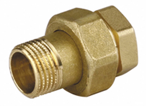 GENERAL FITTINGS 1/2", латунь, соединитель прямой с накидной гайкой 51037-G/S-1/2