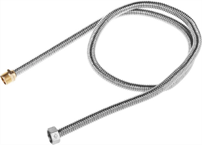 ЗУБР 1/2", 1.2 м, сильфонная из нержавеющей стали, подводка для воды 51011-G/S-120