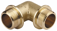 GENERAL FITTINGS 1/2", латунь, "штуцер - штуцер", уголок с упором 51074-S/S-1/2 - фото 100637