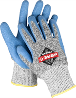 ЗУБР XL, 13 класс, материал основы кевлар (dyneema), перчатки трикотажные ля защиты от порезов с рельефным латексным покрытием 11277-XL - фото 103172