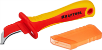 KRAFTOOL 200 мм, изогнутый, с "пяткой", нож диэлектрический KN-7 45400 - фото 107454