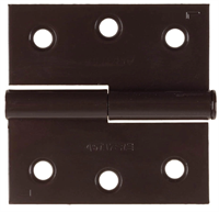 STAYER 75 x 75 x 2.4 мм, 1 шт., цвет коричневый, левая, петля разъемная MASTER 37613-75-3L - фото 107556