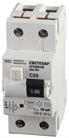 СВЕТОЗАР 25 A, "C", 400 B, 30 mА, 2 полюса, "AC", автоматический, выключатель дифференциальный SV-49212-30-25-C - фото 107826