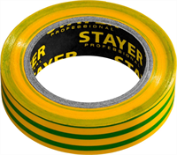 STAYER 15 мм х 10 м, не поддерживает горение, изоляционная лента пвх  Protect-10 12291-S - фото 108508