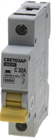 СВЕТОЗАР 32 A, "C", 400 B, 6 kA, 1-полюсной, автоматический выключатель SV-49061-32-C - фото 108552