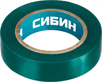 СИБИН 15 мм х 10 м, изоляционная лента пвх  1235-4 - фото 108771