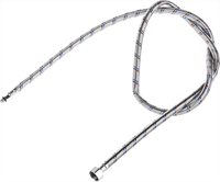 STAYER 1/2", 1.5 м, оплетка из нерж. стали, укороченная для воды к смесителям, подводка гибкая 51016-150 - фото 110205