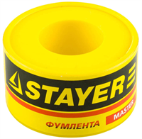 STAYER толщина 0,075 мм, плотность 0,40 г/см3, ширина 25 мм, фум лента 12360-25-040 - фото 110215