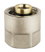 GENERAL FITTINGS 1/2", никелированная латунь, соединитель для металлопластиковых труб 51047-1/2-16 - фото 110347