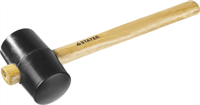 STAYER 450 г, киянка резиновая черная с деревянной ручкой 20505-65 - фото 114274