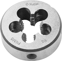 ЗУБР М14 x 1,25 мм, мелкий шаг, плашка круглая машинно-ручная 4-28023-14-1.25 - фото 115136