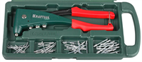 KRAFTOOL заклепки 2.4-4.8 мм, заклепочник усиленный NX-5 31173-H6 - фото 115671