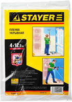 STAYER 4 х 12.5 м, 7 мкм, пленка укрывная 1225-07-12 - фото 115777