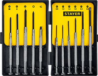 STAYER 11 шт., набор отверток для точных работ Maxfix 2560-H11_z02 - фото 116283