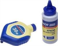 STAYER 30 м, набор, краска 115 гр., двухкомпонентный корпус, шнур-отвес разметочный 2-06383-H2 - фото 119449