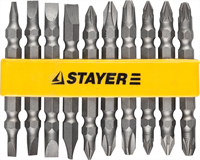 STAYER 10 шт., набор двусторонних битов 2605-H10_z01 - фото 121045