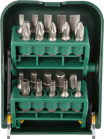 KRAFTOOL 21 шт., кейс пластиковый, мобильный бит бокс 26135-H21 - фото 123720