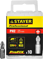 STAYER PH2, 25 мм, 10 шт., биты ProFix Phillips 26201-2-25-10_z01 - фото 124339