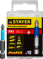 STAYER PH1, 50 мм, 2 шт., биты ProFix Phillips 26203-1-50-10_z01 - фото 125426