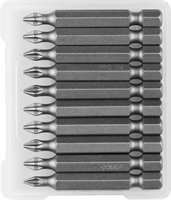 ЗУБР PH1, 50 мм, 10 шт., биты кованые МАСТЕР 26001-1-50-10 - фото 129106