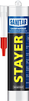 STAYER 260 мл, санитарный, прозрачный, силиконовый герметик 41215-2_z01 - фото 133221